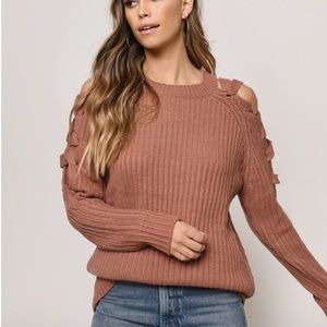 TOBI terra-cotta sweater